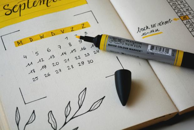 Kalender van september